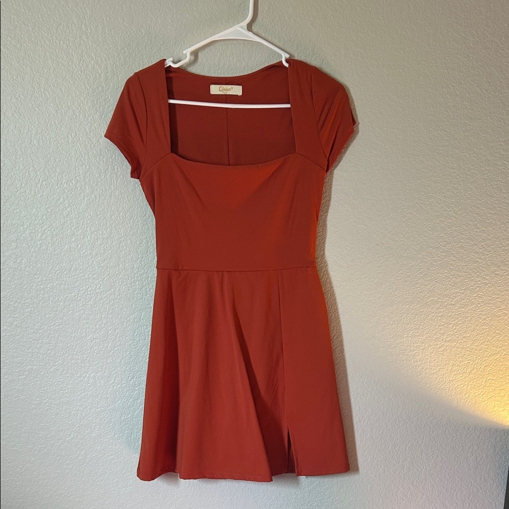 Orange Athleisure Dress